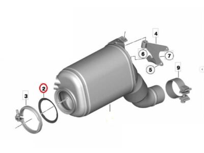 tihend, BMW N57 downpipe, OEM