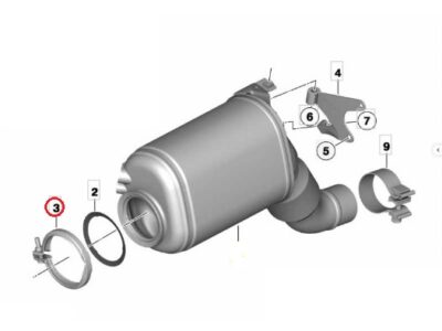 summutiklamber, BMW N57 E5, OEM