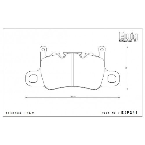 piduriklotsid, Porsche 991/ 992 Carrera/ Cayman 981/ Panamera tagumised, Endless - Image 2