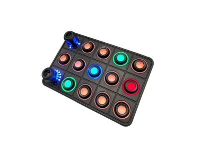 ECUMASTER CAN-nupupaneel, 15 nuppu, 2 pöördlülitit